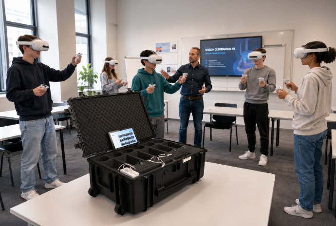 Jusqu'à 6 apprenants valise vr autonome