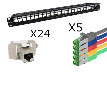 Option brassage 24 RJ45 pour baie VDI