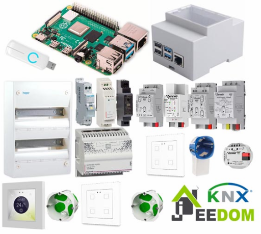 Kit domotique KNX multiconstructeurs-multirpotocols - serveur Jeedom