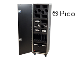 [FLCRVA15] Classe mobile virtuelle 8 postes : Flight Case 4 x config Pico 3 link